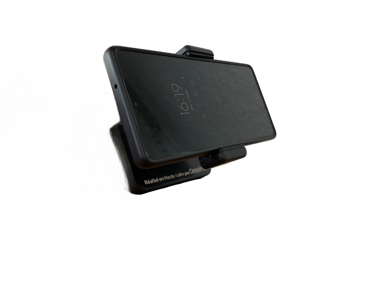 Support grande pince avec smartphone