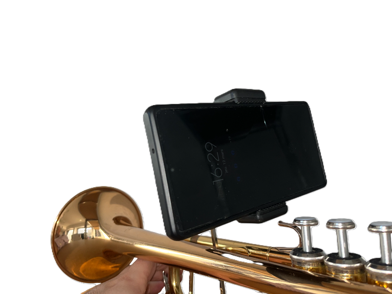 Support petite pince sur instrument